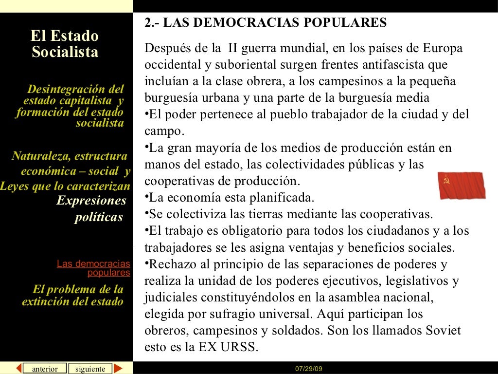 el estado socialista