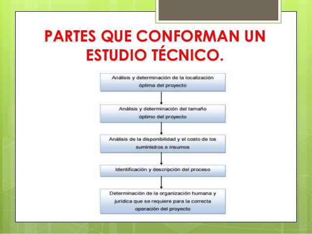 El estudio técnico