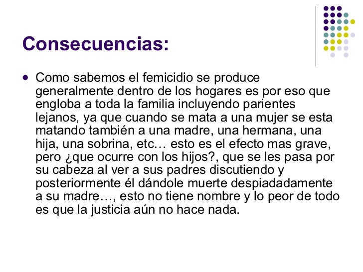 El Femicidio