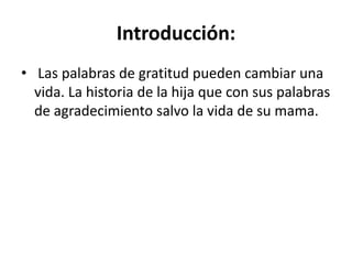 El Fruto Del PerdóN, Agradeciminento