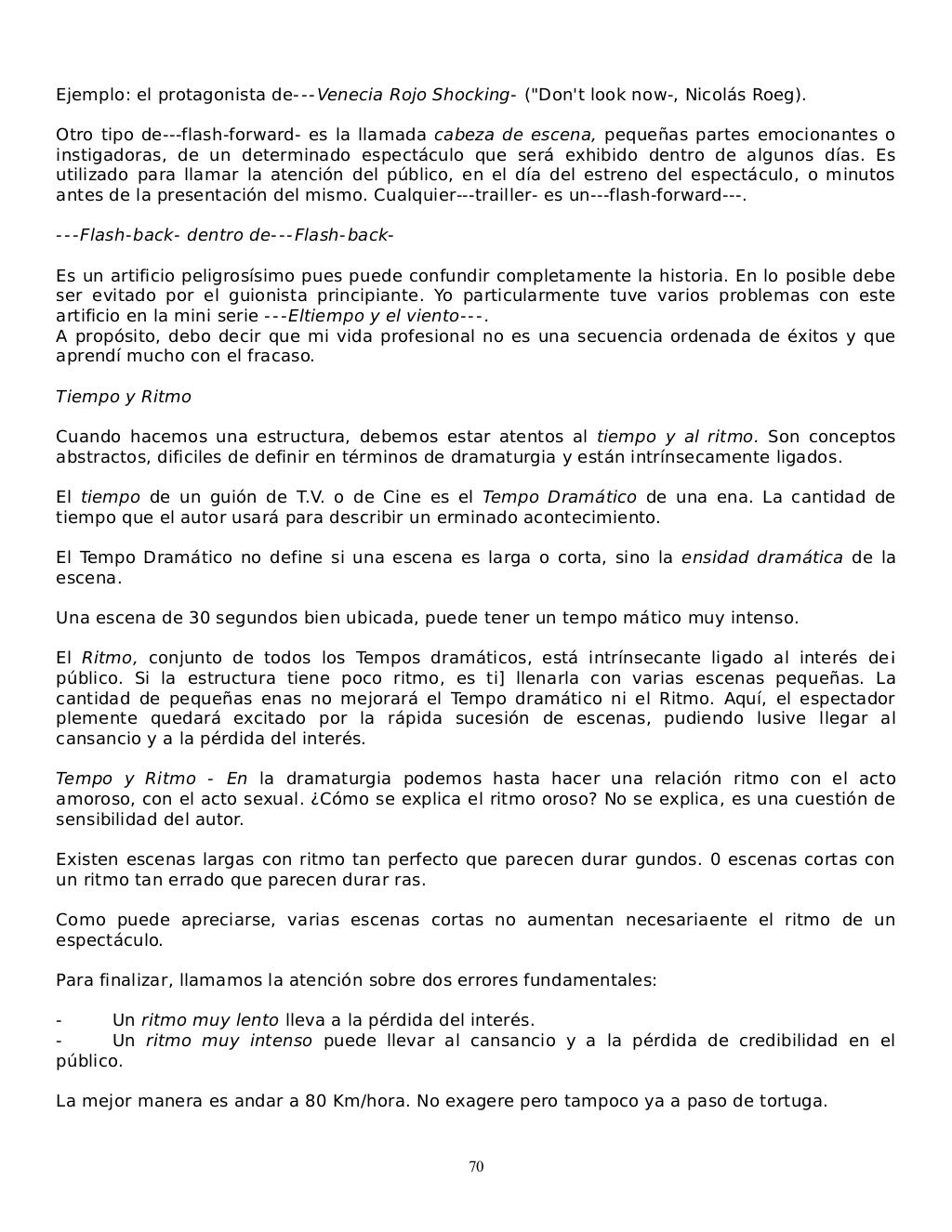 El guion arte y tecnica de escribir para television