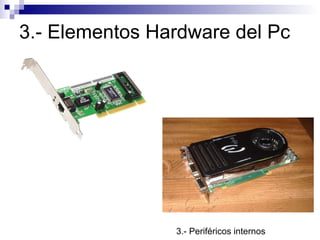 3.- Elementos Hardware del Pc 3.- Periféricos internos 