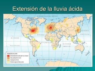 Extensión de la lluvia ácida 