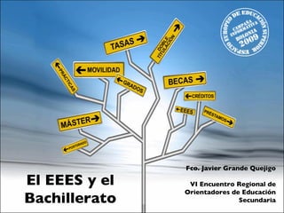 El EEES y el Bachillerato Fco. Javier Grande Quejigo VI Encuentro Regional de Orientadores de Educación Secundaria Mérida, 21 de enero de 2009 