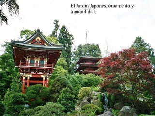 El Jardín Japonés, ornamento y tranquilidad. 