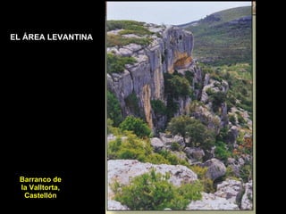 Barranco de la Valltorta, Castellón EL ÁREA LEVANTINA 