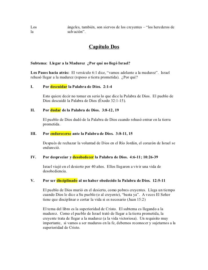 El Libro De Hebreos Maestro