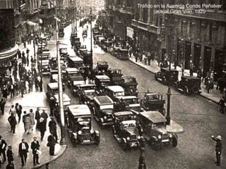 Tráfico en la Avenida Conde Peñalver (actual Gran V ía), 1929 