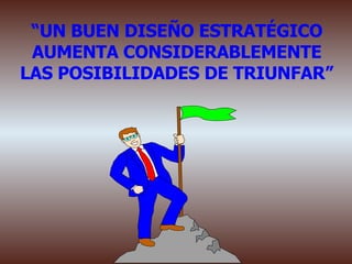 “ UN BUEN DISEÑO ESTRATÉGICO AUMENTA CONSIDERABLEMENTE LAS POSIBILIDADES DE TRIUNFAR” 