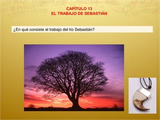 CAPÍTULO 13
EL TRABAJO DE SEBASTIÁN
¿En qué consiste el trabajo del tío Sebastián?
 