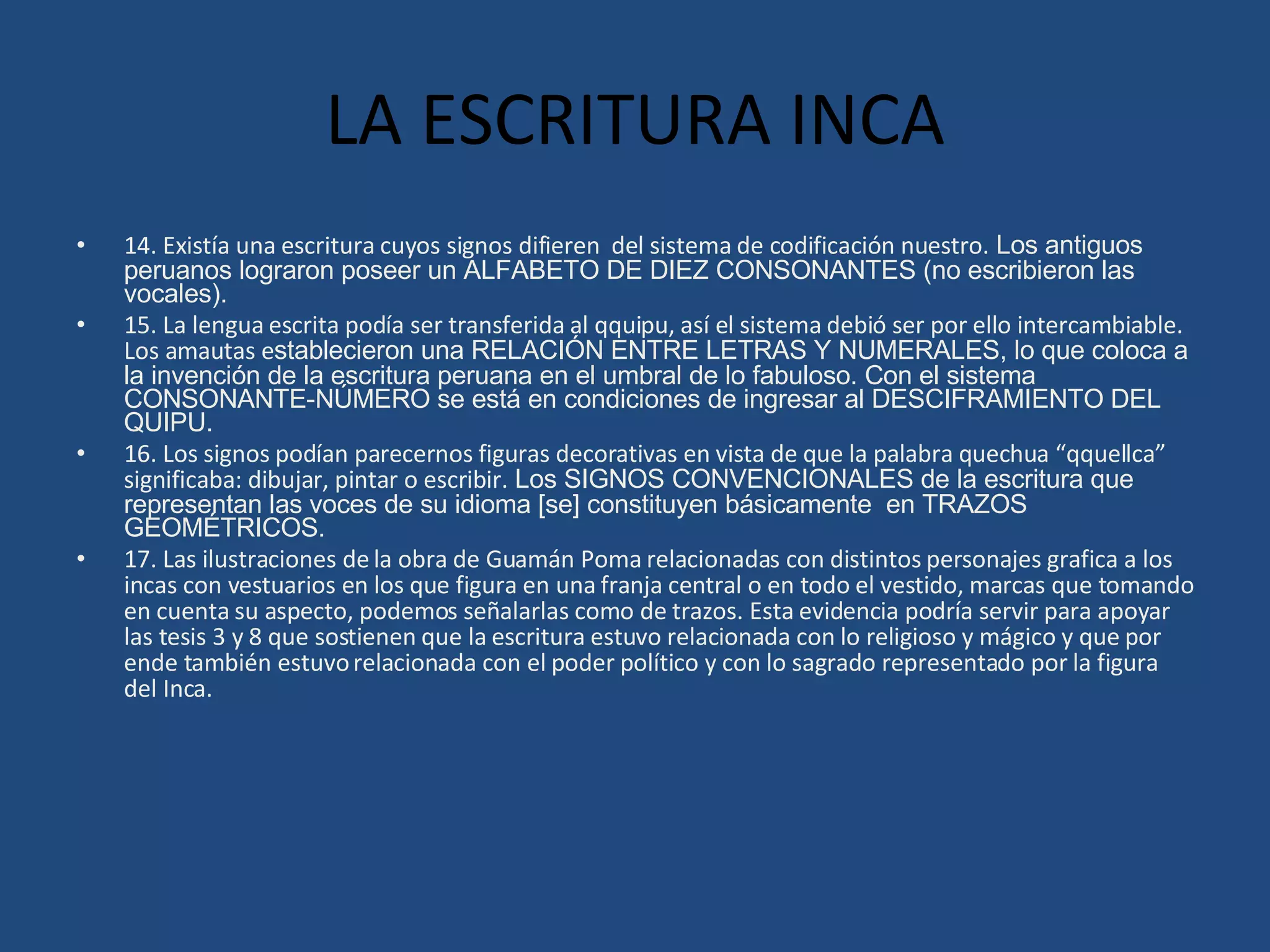 El Metalenguaje Sagrado De Los Incas | PPT