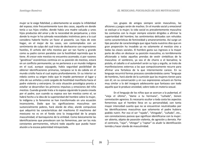 Ensayo El Mexicano Psicologia De Sus Motivaciones es.slideshare.net