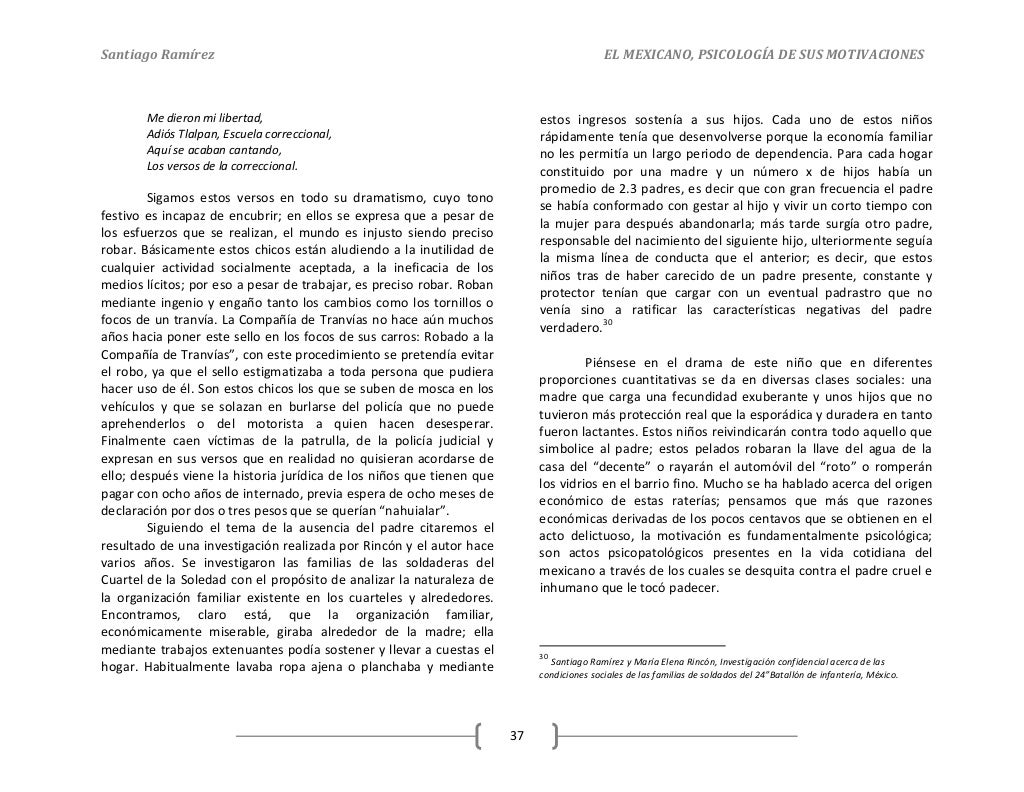 Ensayo El Mexicano Psicologia De Sus Motivaciones es.slideshare.net