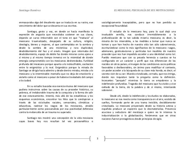 Ensayo El Mexicano Psicologia De Sus Motivaciones es.slideshare.net