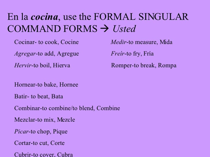 El Modo Imperativo Updated