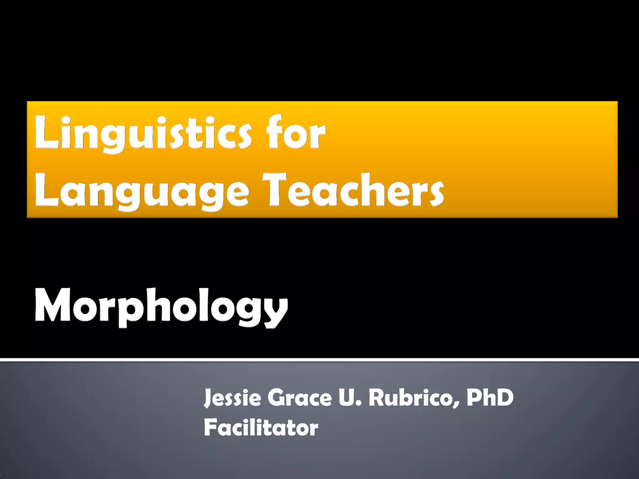 Jessie Grace U. Rubrico, PhD Facilitator  