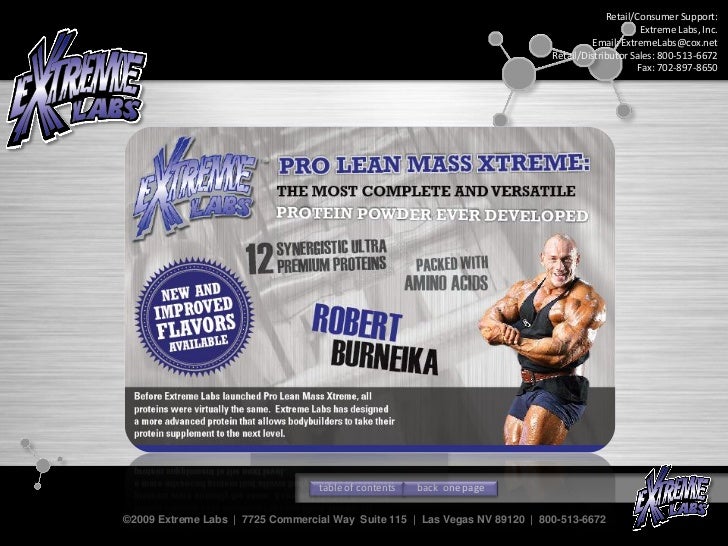 extreme labs online brochure flyer distributor las vegas