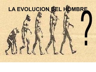 El Origen del Hombre y la Evolución Humana: Teorías y Etapas Clave | PPTX