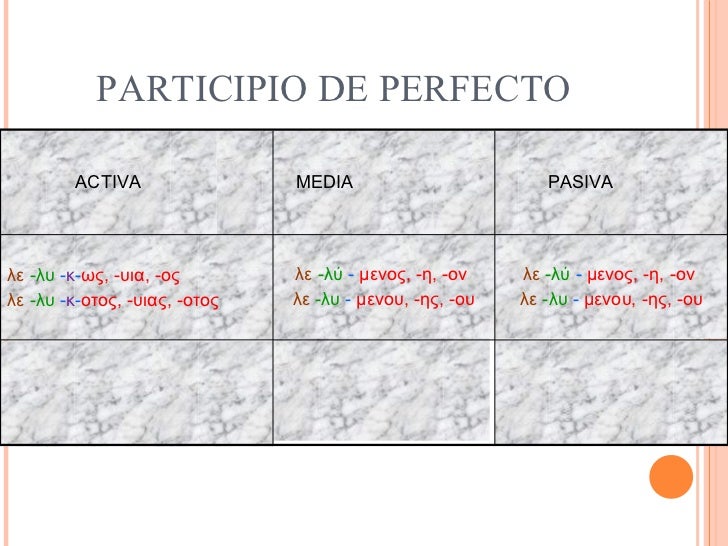 El Participiogriego
