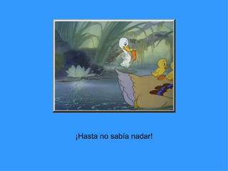 ¡Hasta no sabía nadar! 