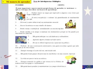 IES Alminares  Mi manera de aprender 