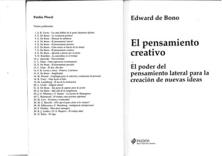 El pensamiento-creativo de-bono