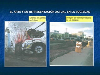 EL ARTE Y SU REPRESENTACIÓN ACTUAL EN LA SOCIEDAD 