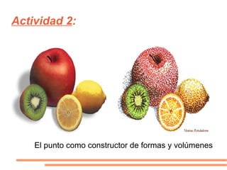Actividad 2 : El punto como constructor de formas y volúmenes 