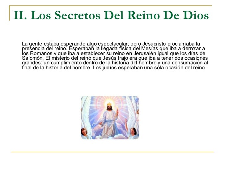 El Reino De Dios El Reino De Dios