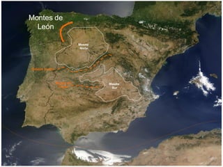 Meseta Norte Meseta Sur Montes de Toledo Montes de León Sistema Central 
