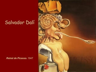 Retrat de Picasso.  1947 Salvador Dalí 