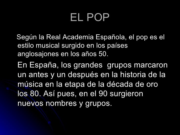Diferencias Entre El Rock Y El Pop