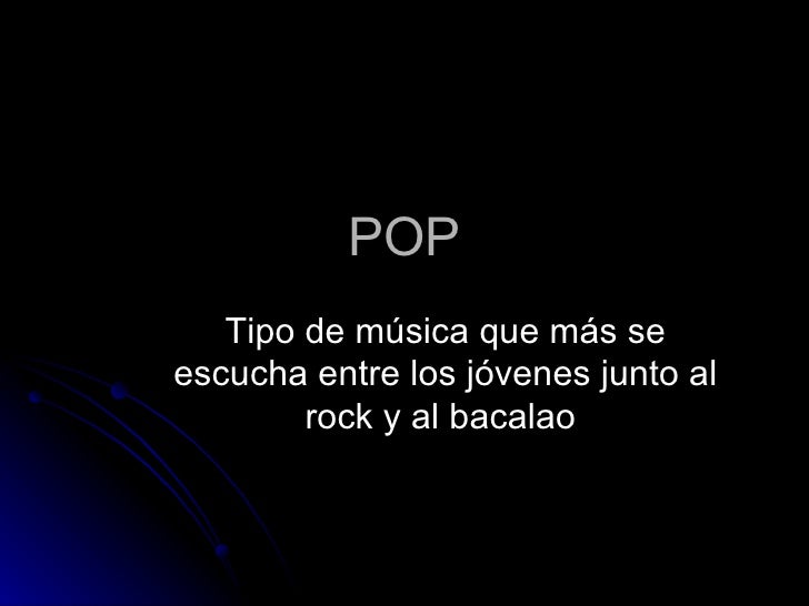 Diferencias Entre El Rock Y El Pop