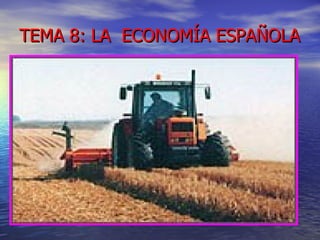 TEMA 8: LA  ECONOMÍA ESPAÑOLA 