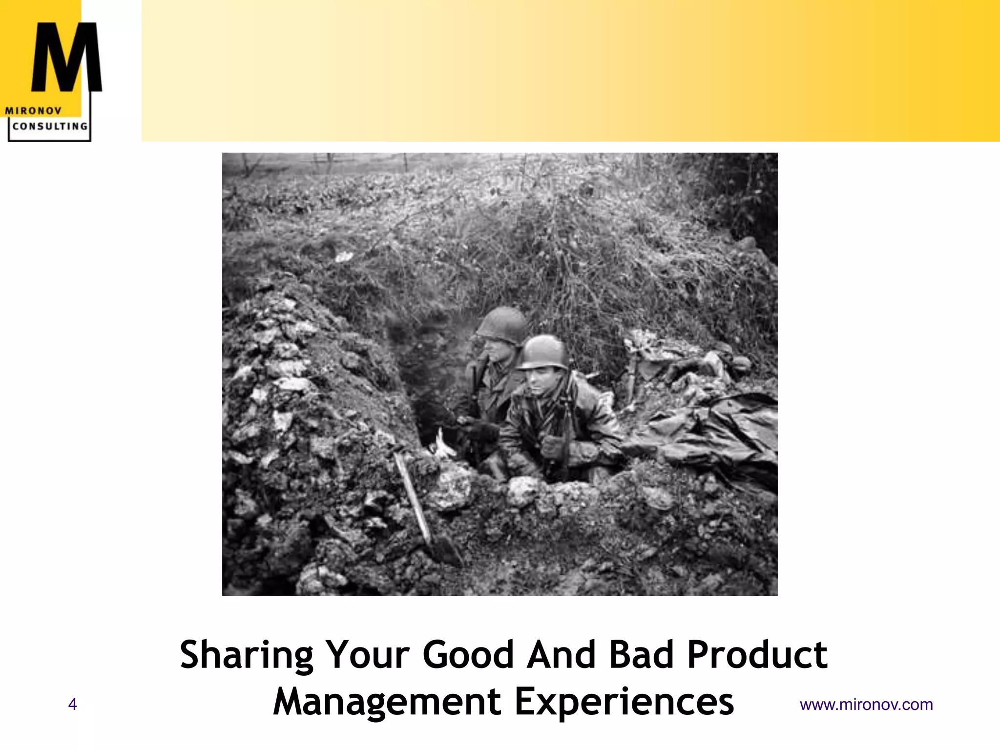 Sharing Your Good And Bad Product Management Experiences