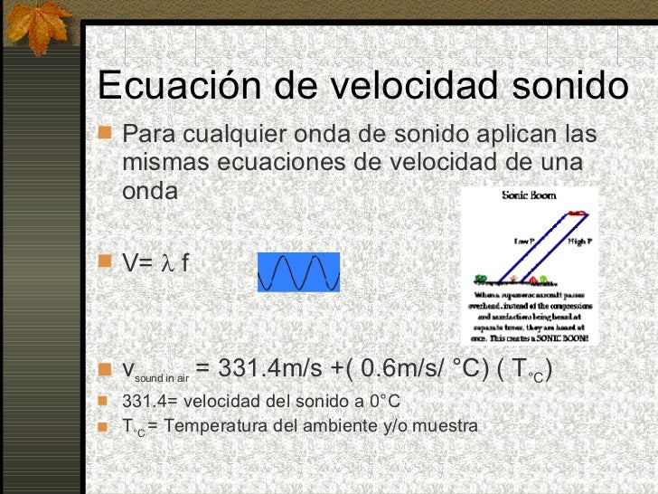 El sonido El sonido