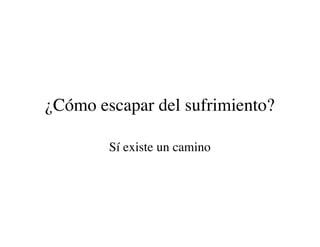 El Sufrimiento