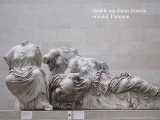 Detalle esculturas frontón oriental. Partenón 