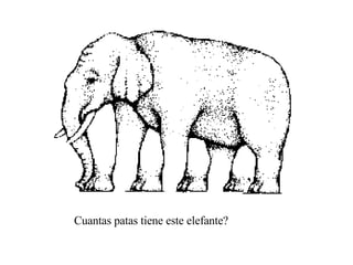 Cuantas patas tiene este elefante? 