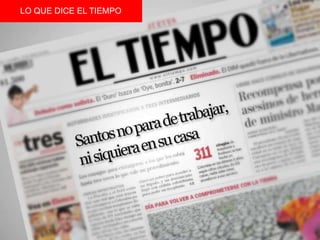 LO QUE DICE EL TIEMPO