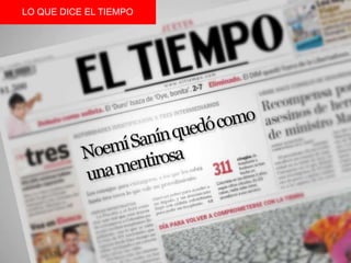 LO QUE DICE EL TIEMPO