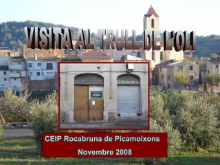 VISITA AL TRULL DE L'OLI CEIP Rocabruna de Picamoixons Novembre 2008 