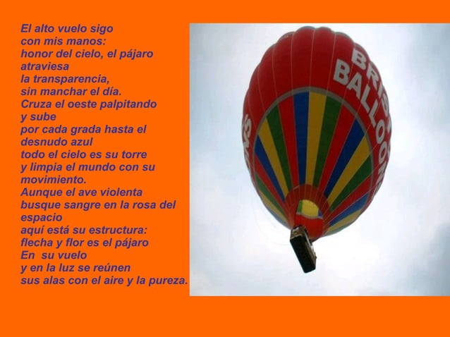 El Vuelo Poema De Pablo Neruda