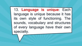 Uniqueness Language EL 104 - Nature of Language.pdf.......... | PDF