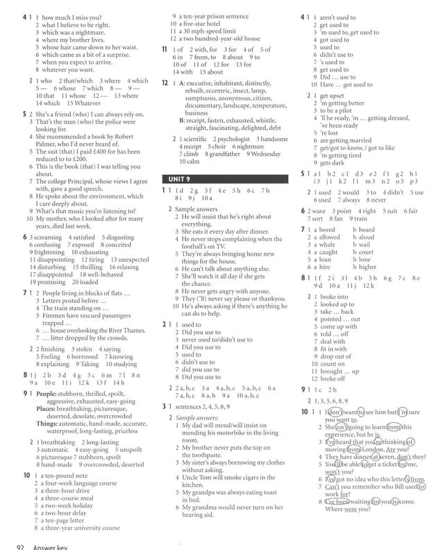 El112 New Headway plus upper intermediate workbook answer key