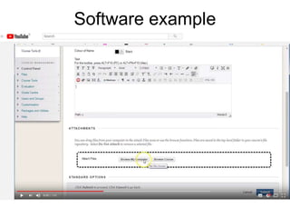 Software example
 