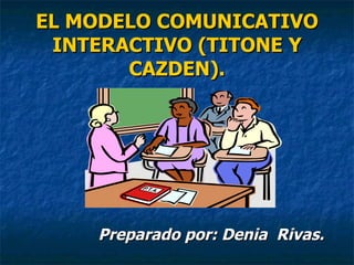 EL MODELO COMUNICATIVO INTERACTIVO (TITONE Y CAZDEN). Preparado por: Denia  Rivas. 