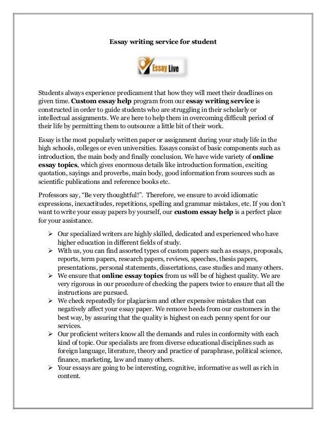 Write My Essay - Custom Writing Service