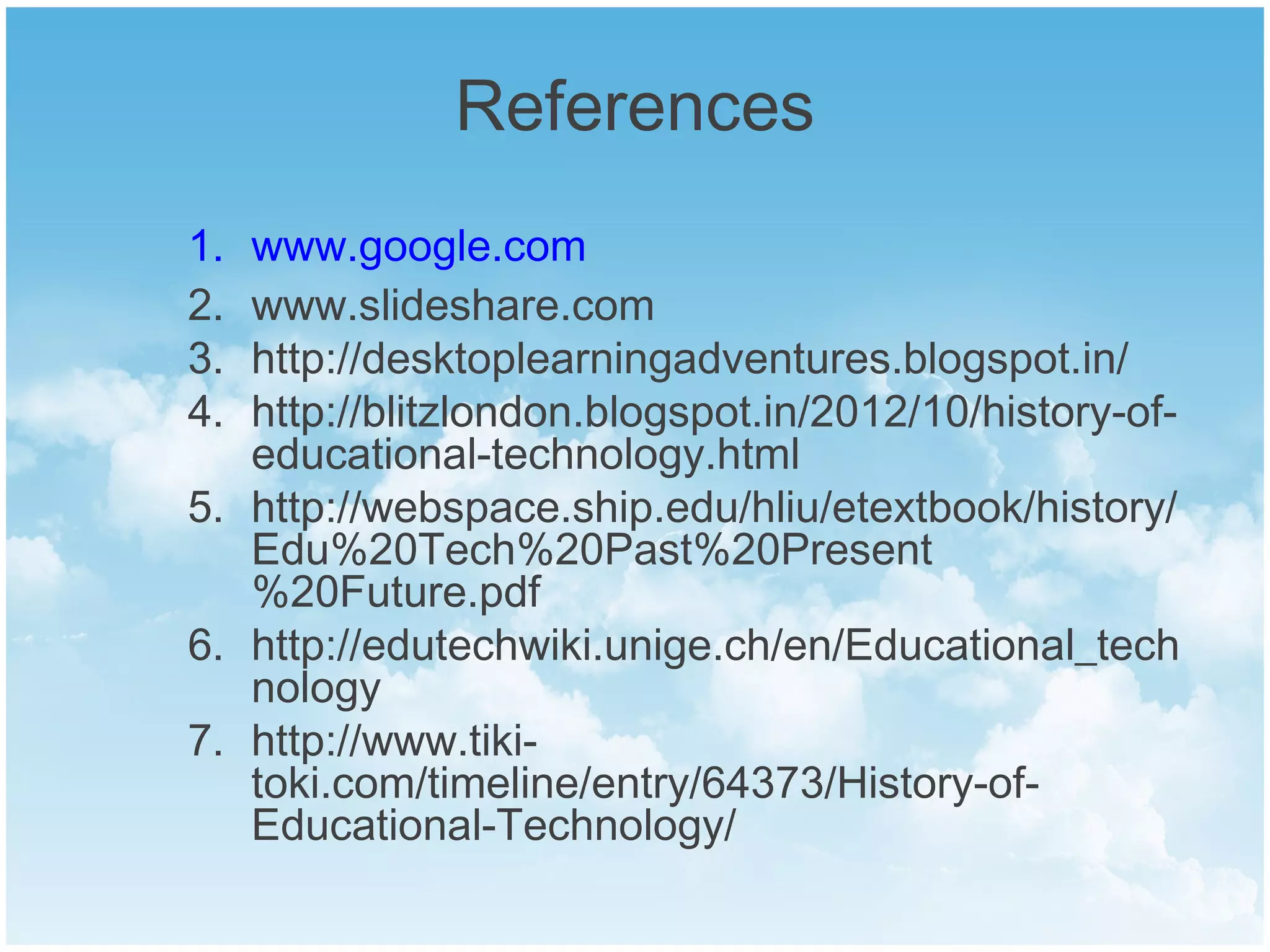 Evolution of educational technology | PPT