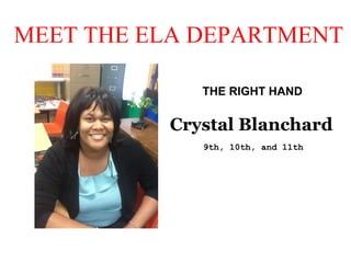 ELA PPT | PPT | Education